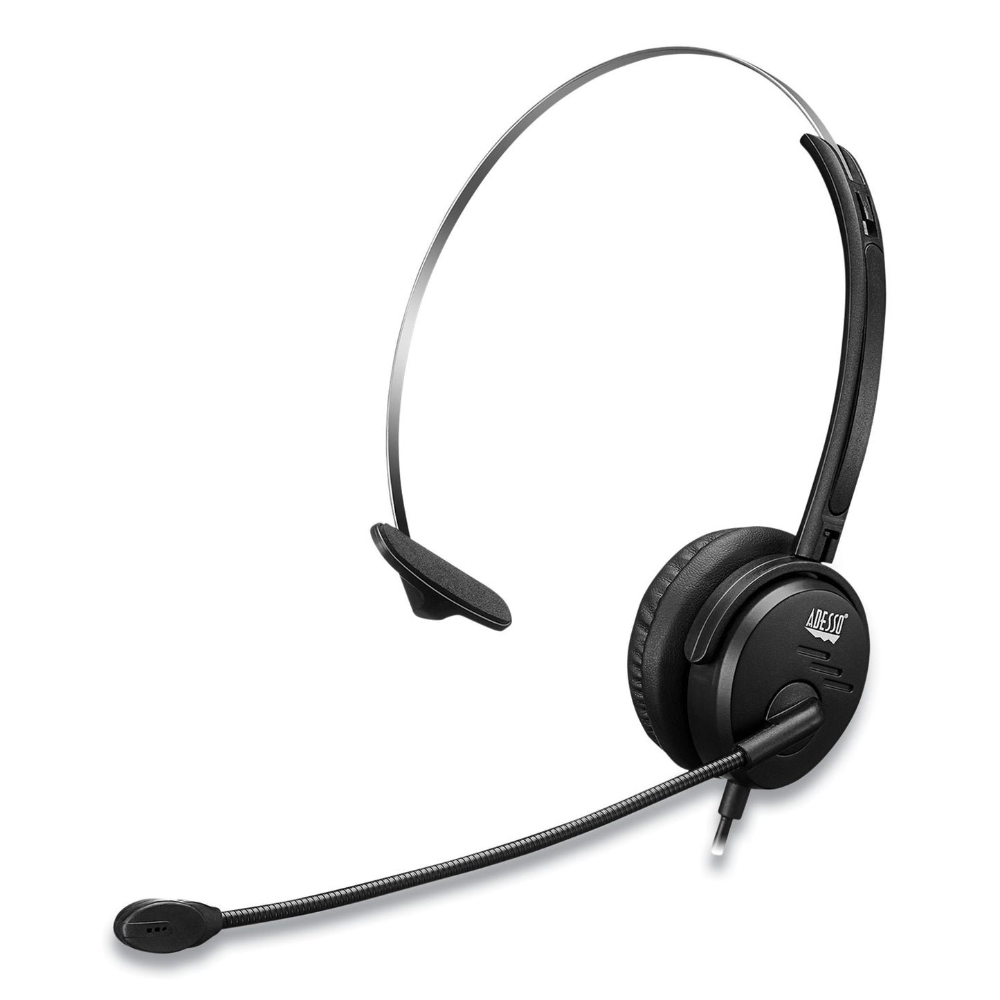 Adesso Xtream P1 Monaural Over the Head Headset with Microphone, Black