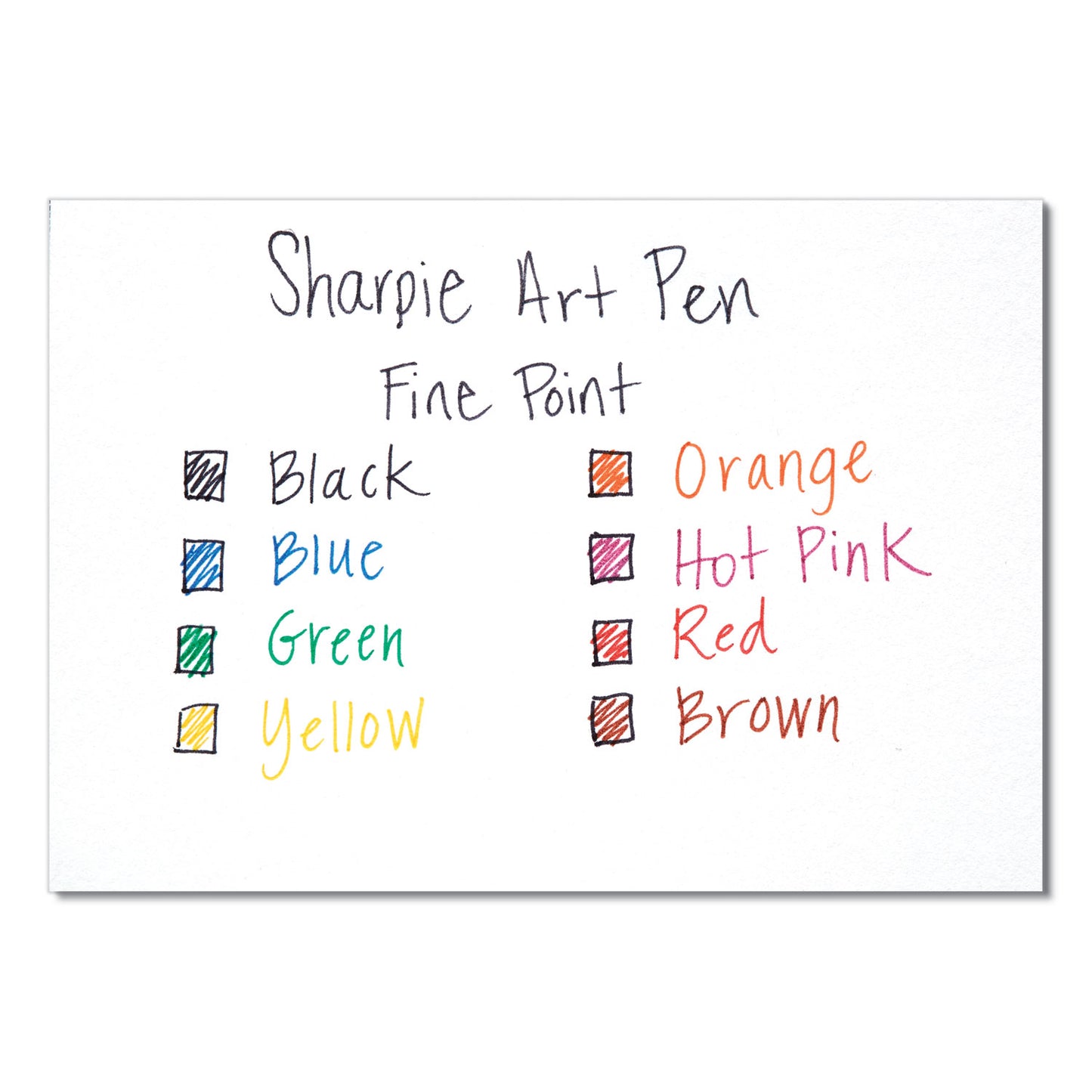 Sharpie Art Pen Porous Point Pen with Hard Case, Stick, Fine 0.4 mm, Assorted Ink and Barrel Colors, 8/Pack (1982056)