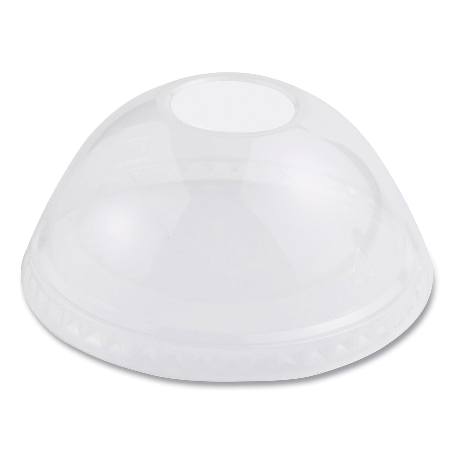 World Centric PLA Clear Cold Cup Lids, Dome Lid, Fits 9 oz to 24 oz Cups, 1,000/Carton (CPLCS12D)