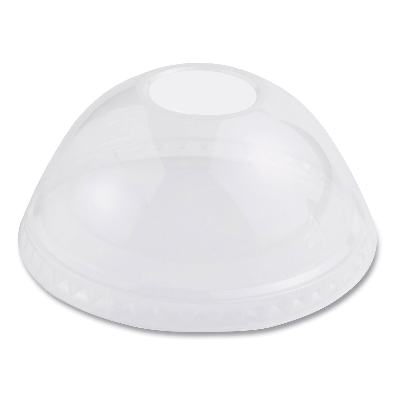 World Centric PLA Clear Cold Cup Lids, Dome Lid, Fits 9 oz to 24 oz Cups, 1,000/Carton (CPLCS12D)