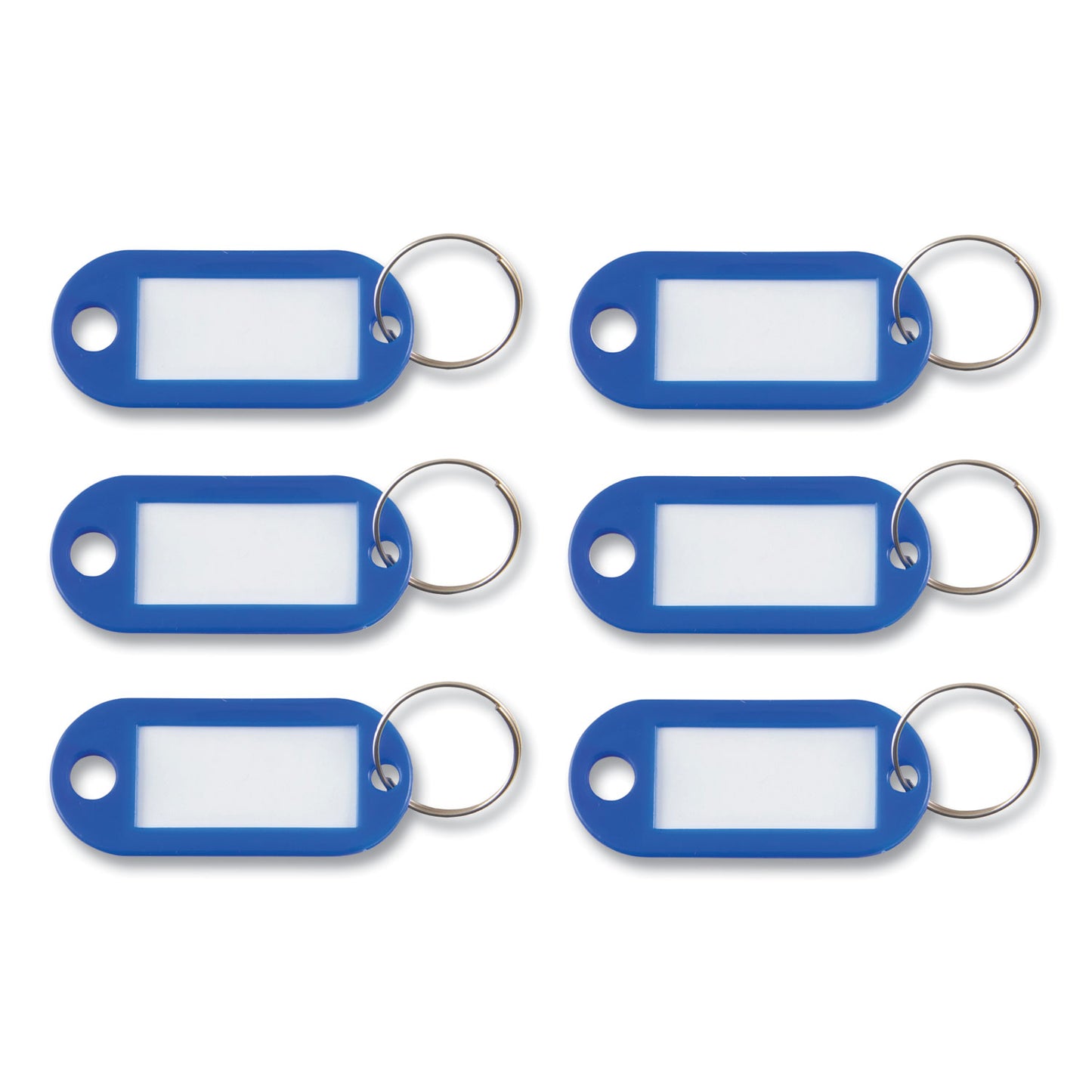 Advantus Key Tags Label Window, 0.88 x 0.19 x 2, Dark Blue, 6/Pack (KEY98019)