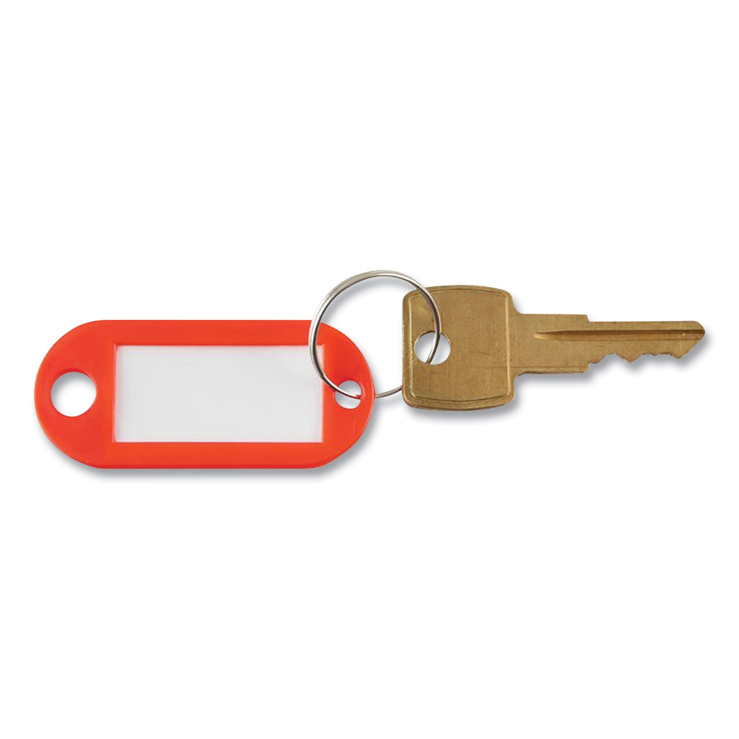 Advantus Key Tags Label Window, 0.88 x 0.19 x 2, Red, 6/Pack (KEY98018)