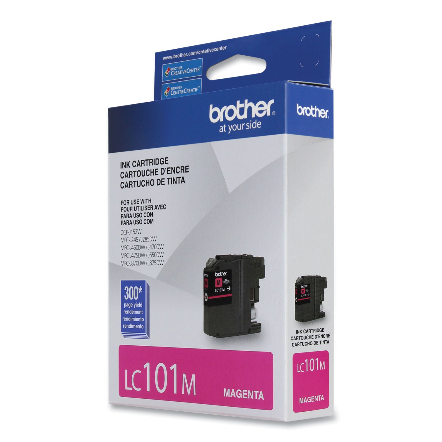 Brother LC101M Innobella Ink, 300 Page-Yield, Magenta