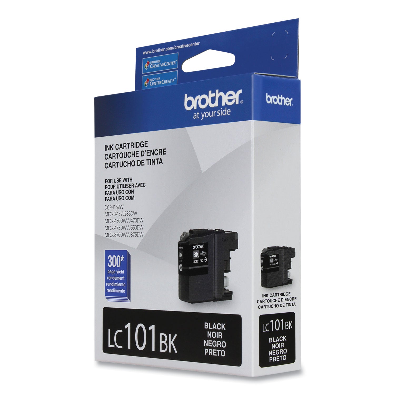 Brother LC101BK Innobella Ink, 300 Page-Yield, Black