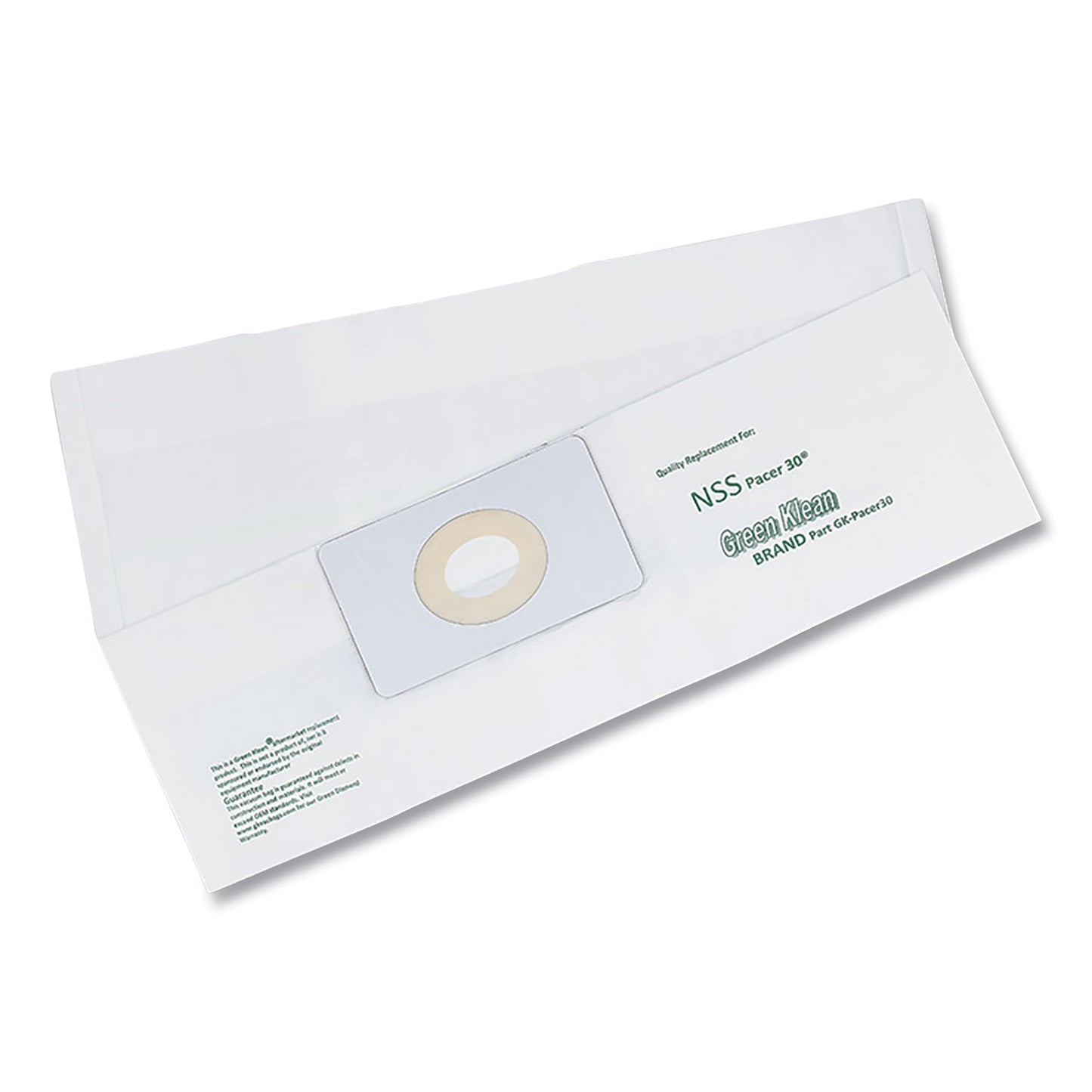 Green Klean Replacement Vacuum Bags, Fits NSS Pacer 30, 3/Pack (PACER30P)