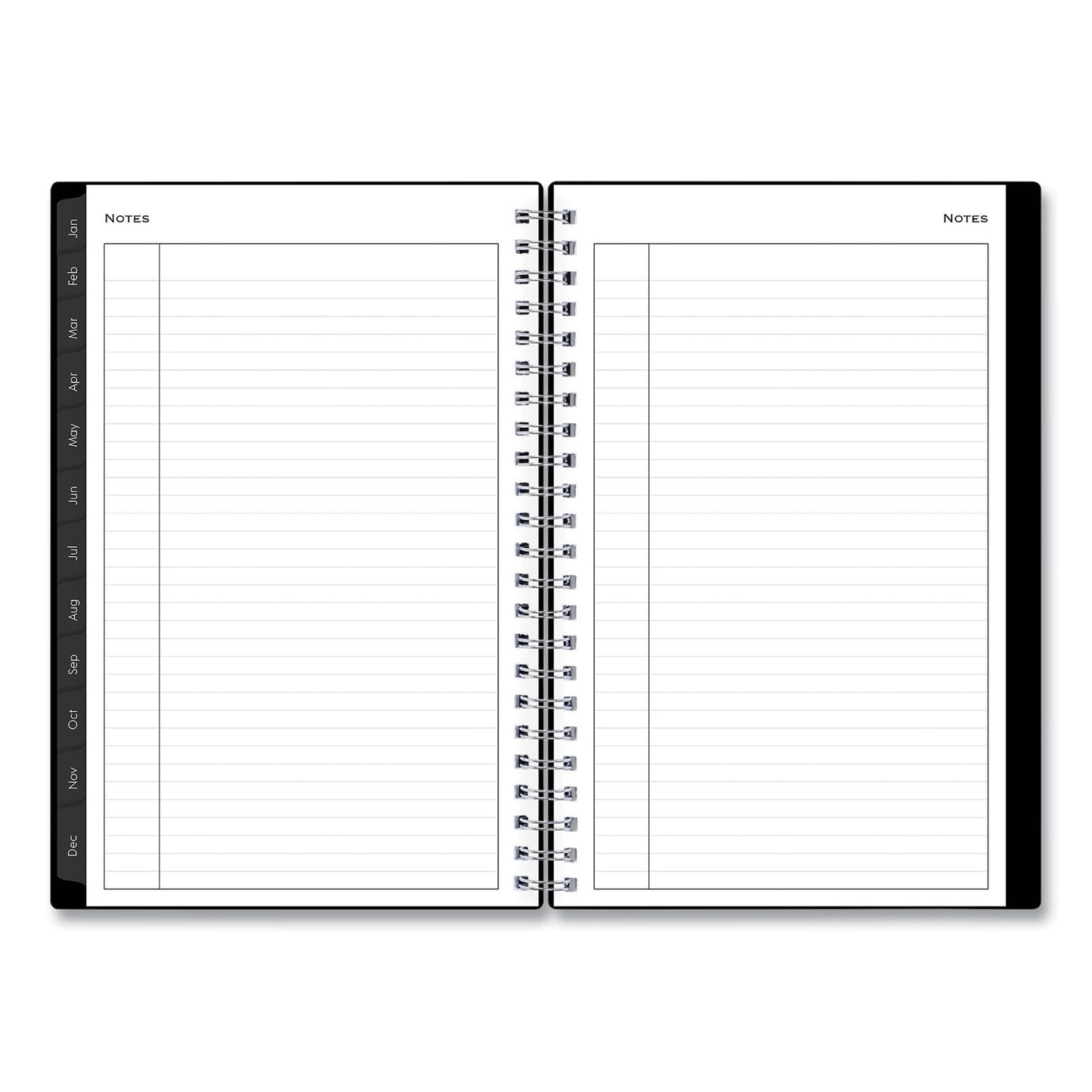 Blue Sky Enterprise Weekly/Monthly Planner, 8 x 5, Black Cover, 12-Month (Jan to Dec): 2025 (111291)