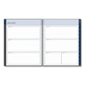 Blue Sky Passages Weekly/Monthly Planner, 11 x 8.5, Charcoal Cover, 12-Month (Jan to Dec): 2025 (100008)