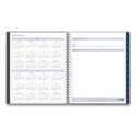 Blue Sky Passages Monthly Planner, 10 x 8, Charcoal Cover, 12-Month (Jan to Dec): 2025 (100011)
