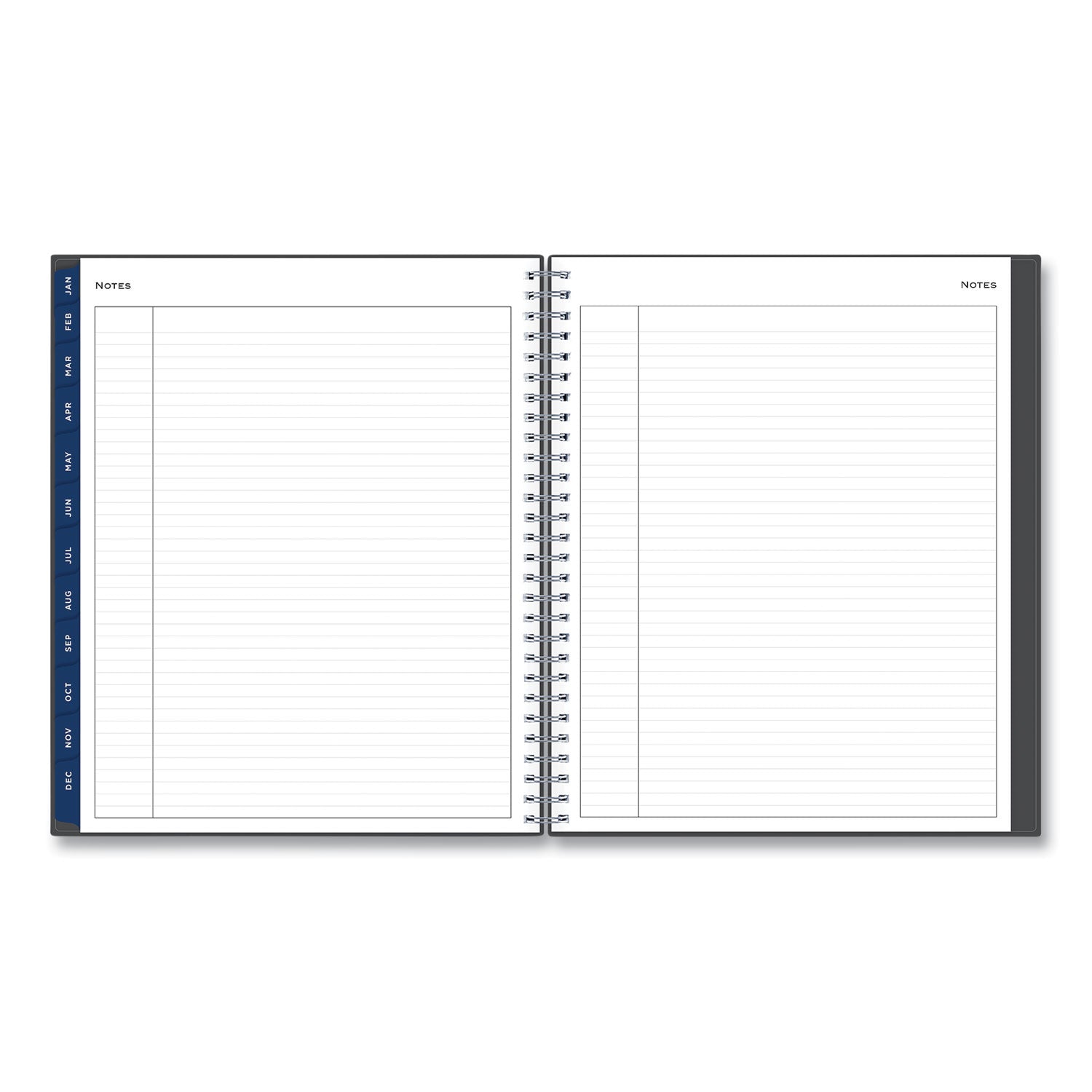 Blue Sky Passages Monthly Planner, 10 x 8, Charcoal Cover, 12-Month (Jan to Dec): 2025 (100011)