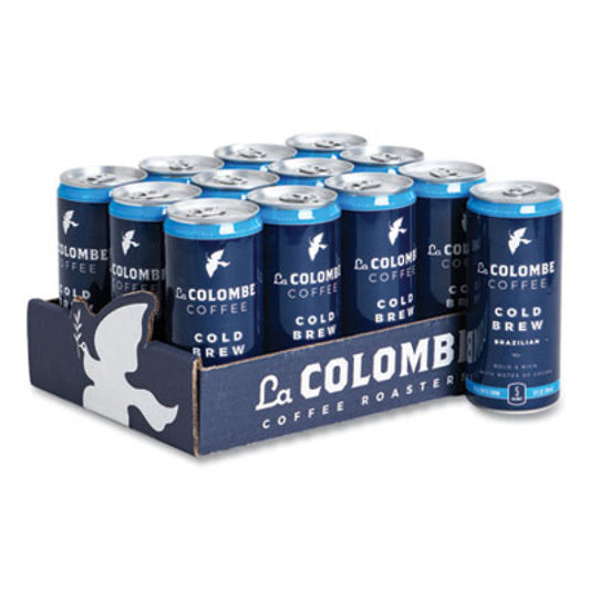 La Colombe Cold Brew Coffee, Brazilian Bold, 9 oz Can, 12/Carton (LCT00004)