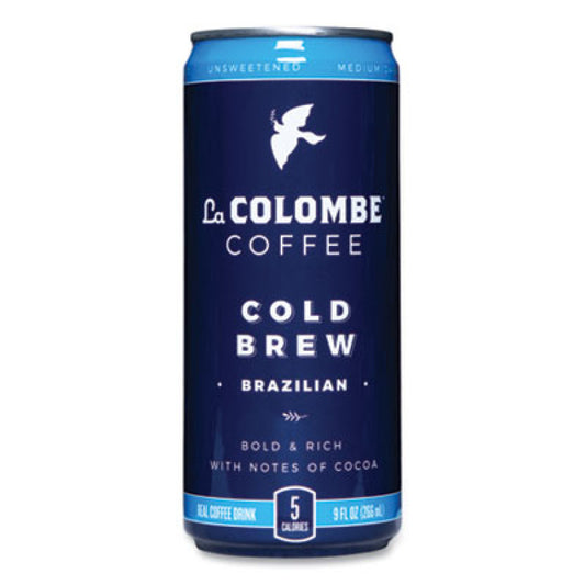 La Colombe Cold Brew Coffee, Brazilian Bold, 9 oz Can, 12/Carton (LCT00004)