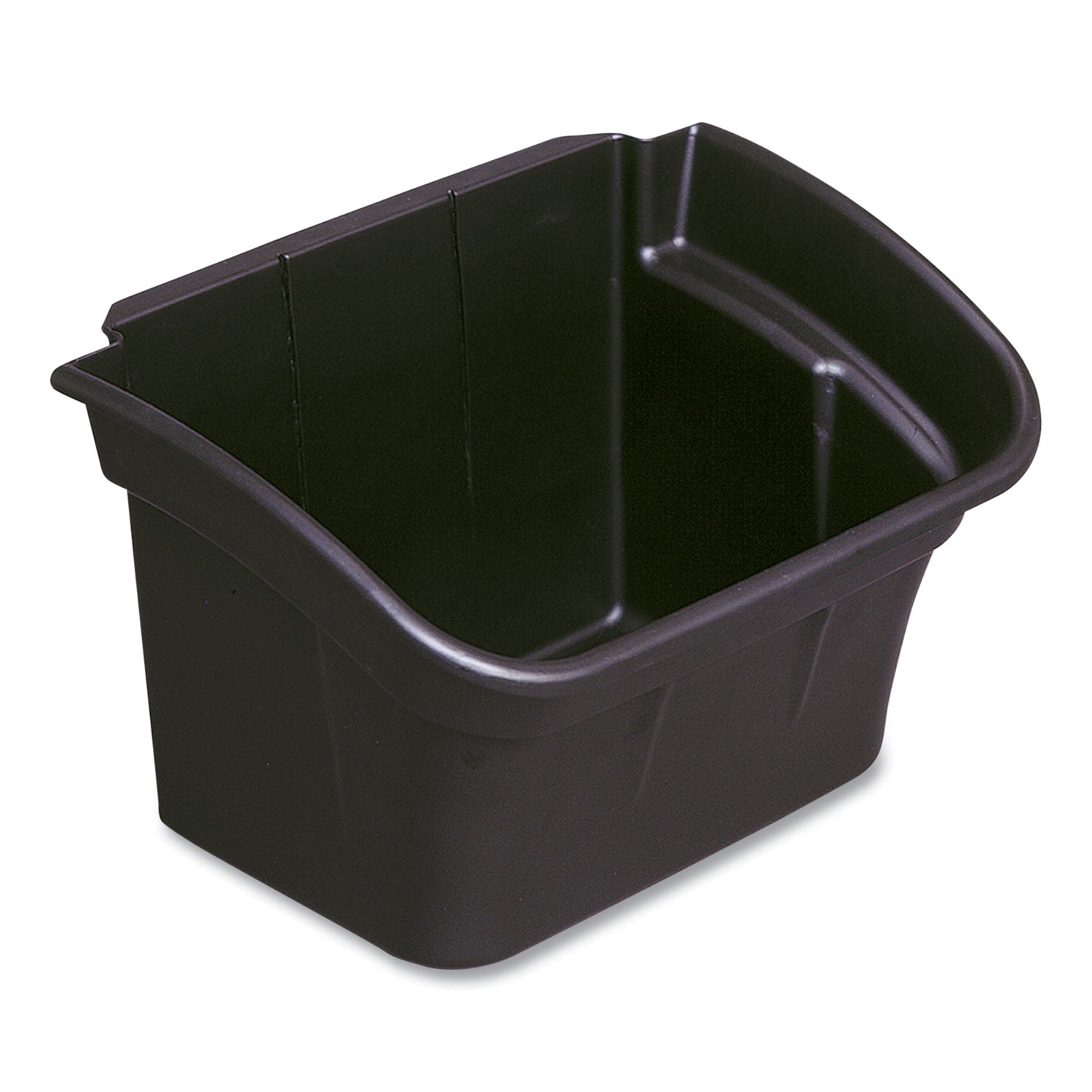 Rubbermaid Commercial Utility Bin, 4 gal, 17" x 12.13" x 10.5", Black (335488BLA)