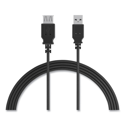 NXT Technologies USB 2.0 Extension Cable, 6 ft, Black (24400022)