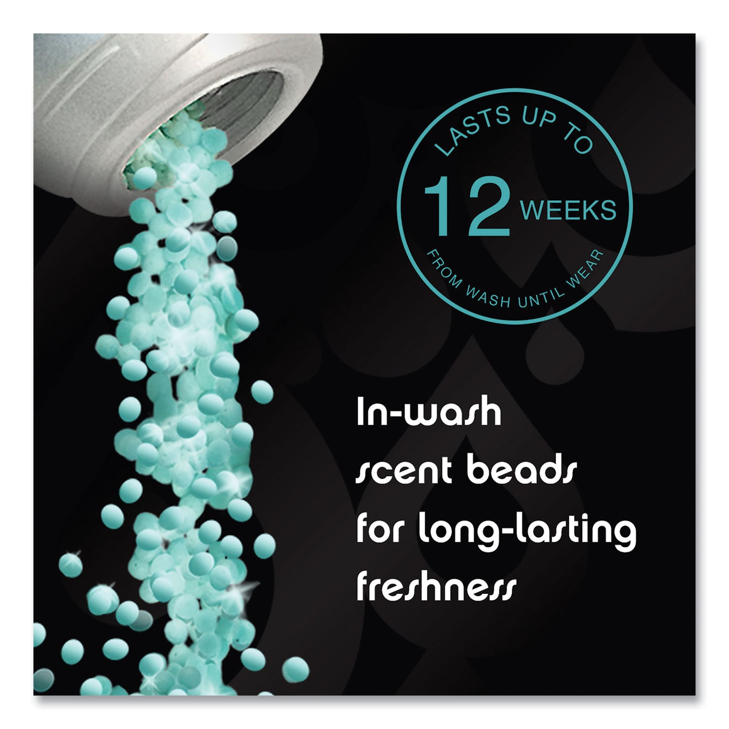 Downy Unstopables In-Wash Scent Booster Beads, Fresh Scent, 24 oz Pour Bottle, 4/Carton (08726)