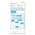 Time Clock Cards for uPunch HN3000, Two Sides, 7.37 x 3.37, 50/Pack (HNTCG1050)