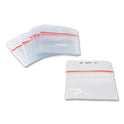 SICURIX Sealable Cardholder, Horizontal, 3.75 x 2.62, Clear, 50/Pack (BAU47830)