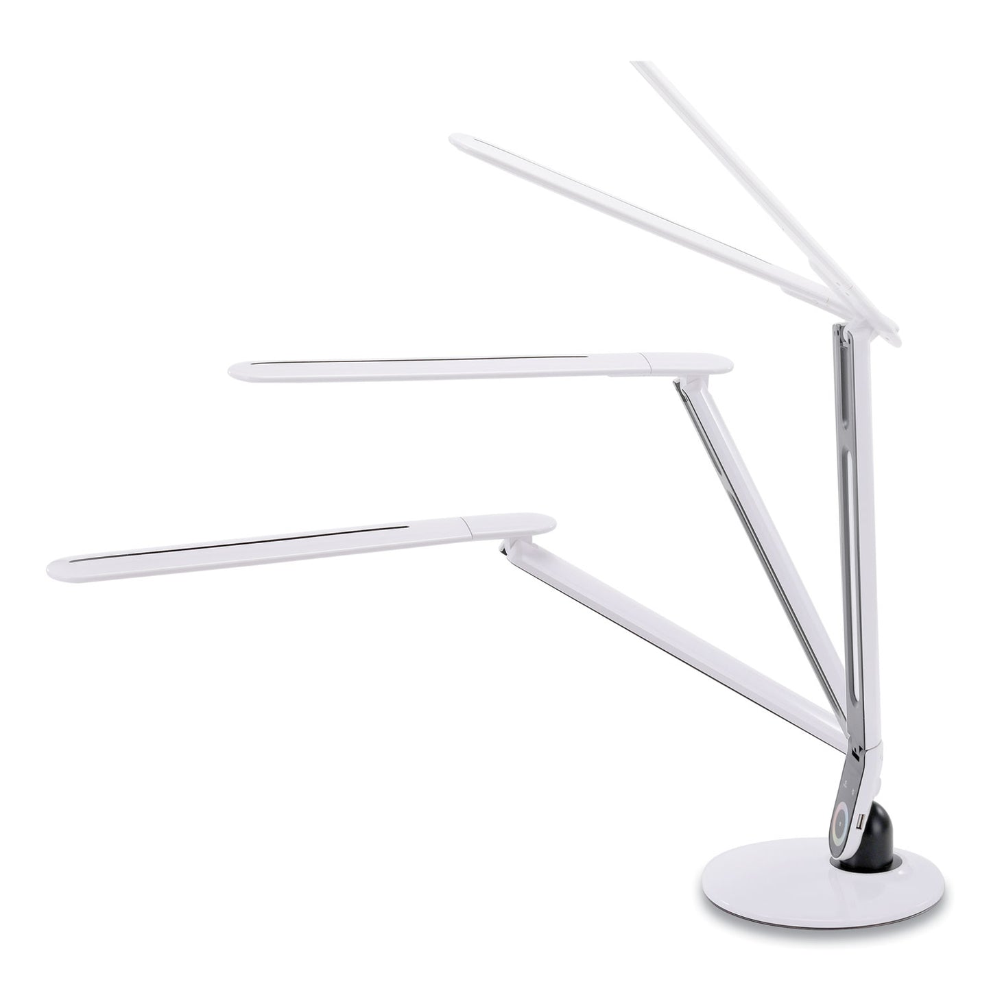 Bostitch Color Changing LED Desk Lamp with RGB Arm, 18.12" High, White (VLED1605BOS)