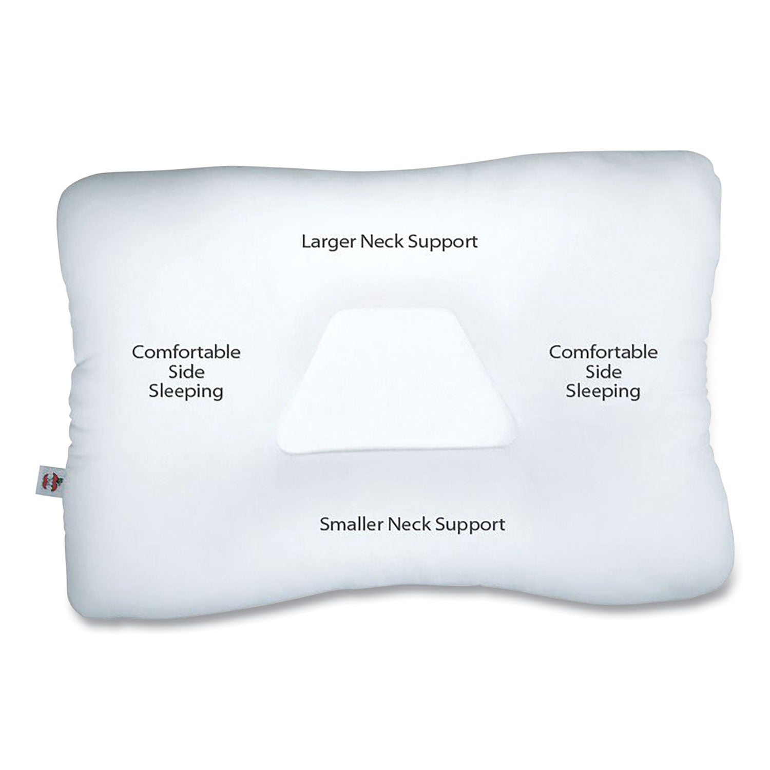 CoreProducts Mid-Core Cervical Pillow, Standard, 22 x 4 x 15, Gentle, White (222)