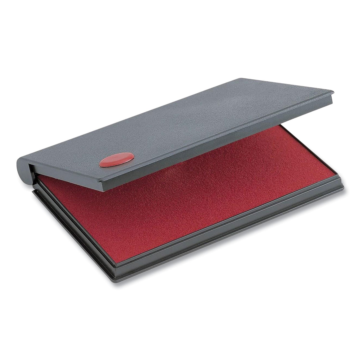 COSCO 2000 PLUS One-Color Felt Stamp Pad, #1, 4.25" x 2.75", Red (090410)