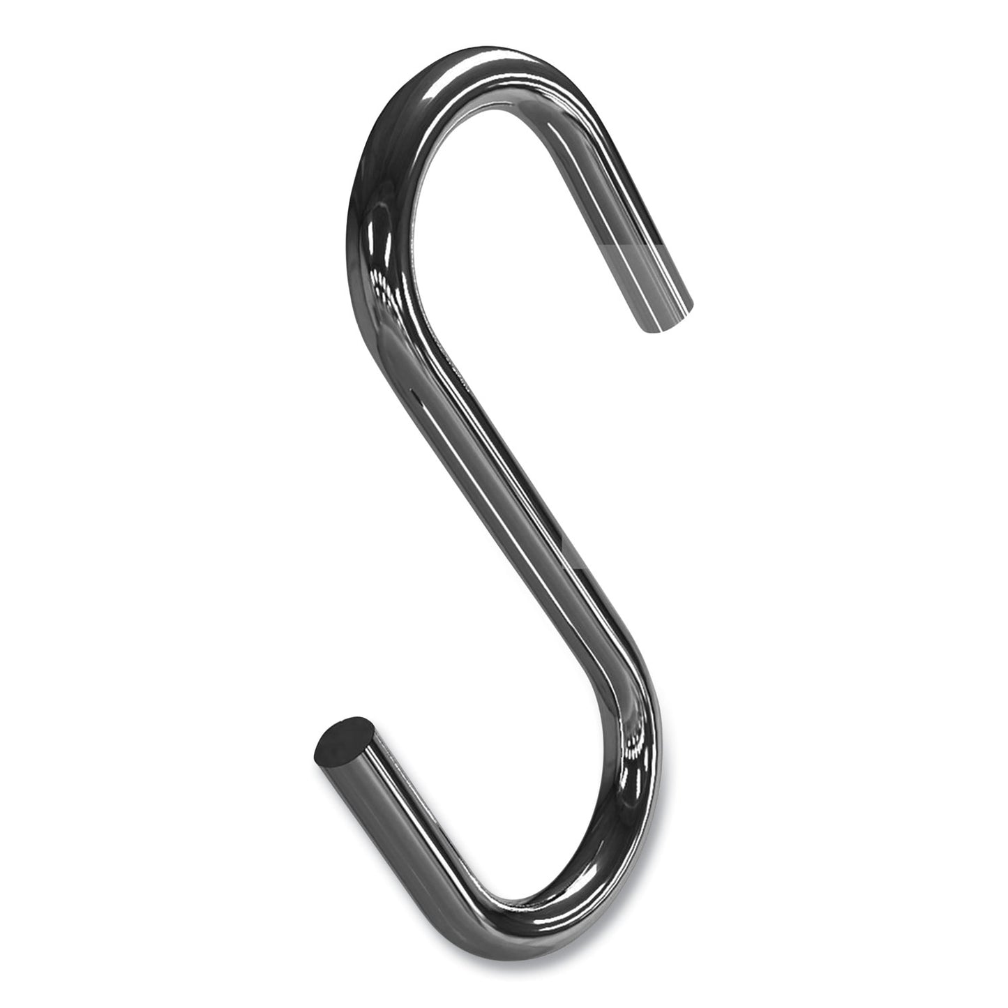 Deflecto S Hooks, Metal, Silver, 50/Pack (20013)