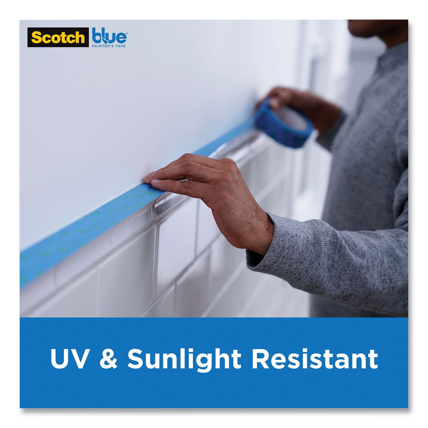 ScotchBlue Sharp Lines Multi-Surface Painter's Tape, 3" Core, 0.94" x 60 yds, Blue (70006578119)