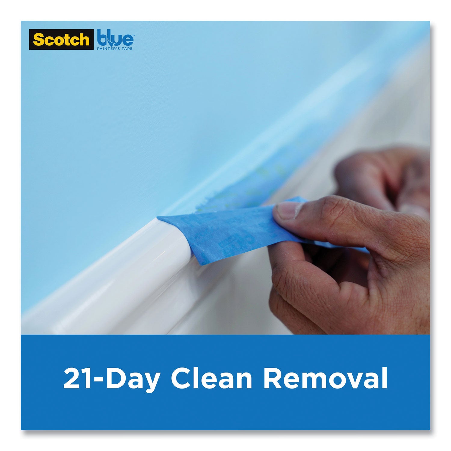 ScotchBlue Sharp Lines Multi-Surface Painter's Tape, 3" Core, 0.94" x 60 yds, Blue (70006578119)