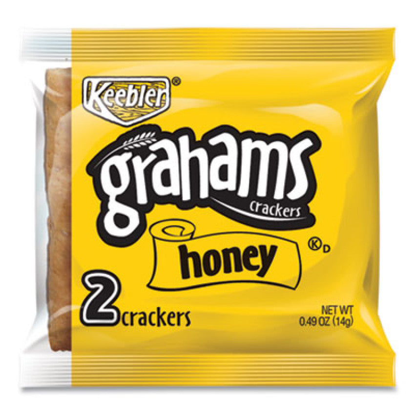 Keebler Honey Grahams Crackers, 0.49 oz Bag, 200/Carton (802690)