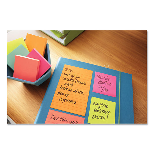 Post-it Original Pads in Poptimistic Colors, Cabinet Pack, 3 x 3, 100 Sheets/Pad, 18 Pads/Pack (65418CTCP)