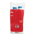 Perk Paper Hot Cup and Plastic Dome Lid Combo, 12 oz, White/Blue, 50 Sets/Pack (24375267)