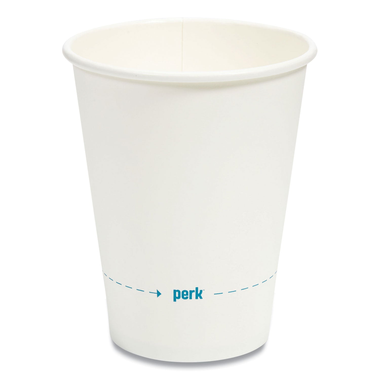 Perk White Paper Hot Cups, 12 oz, 50/Pack (24431631)