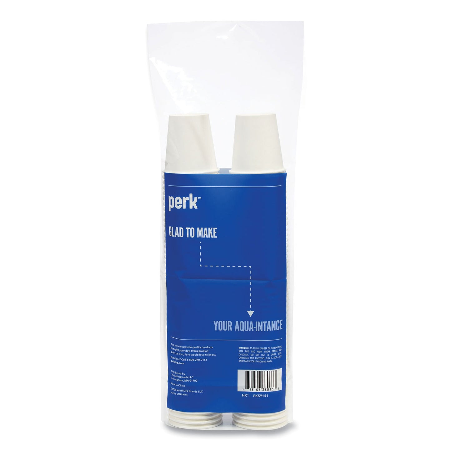 Perk White Paper Hot Cups, 3 oz, 100/Pack (24431636)