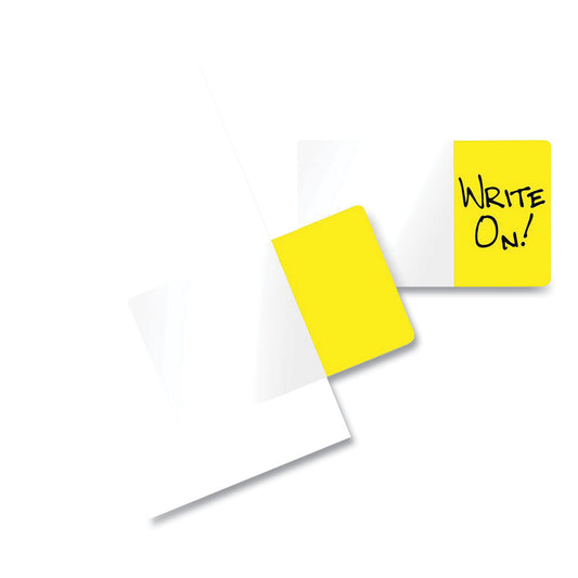 Redi-Tag Easy-To-Read Self-Stick Index Tabs, Yellow, 50/Pack (76805)