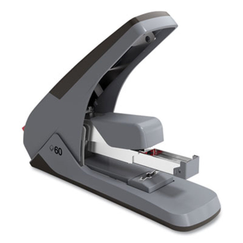 TRU RED One-Touch Desktop Stapler, 60 or 25 Sheet Capacity, Gray/Black (331288)