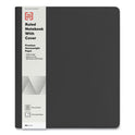 TRU RED Soft-Cover Notebook Folio Set, 1-Subject, Narrow Rule, Black Cover, (80) 11 x 8.5 Sheets (24377280)