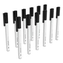 TRU RED Dry Erase Marker, Pen-Style, Extra-Fine Bullet Tip, Black, Dozen (24402806)
