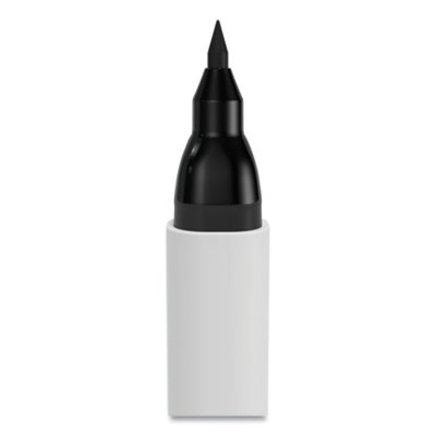 TRU RED Dry Erase Marker, Pen-Style, Extra-Fine Bullet Tip, Black, Dozen (24402806)
