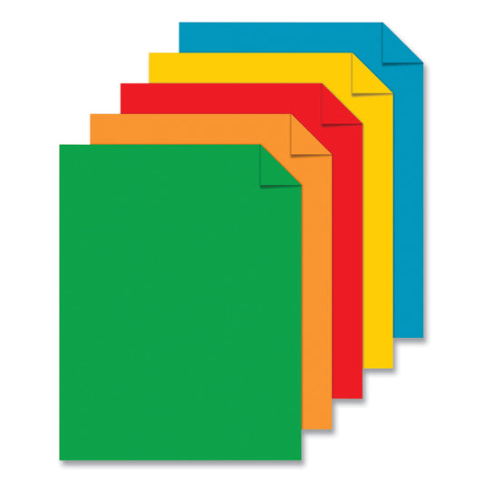 Astrobrights Color Cardstock, 65 lb Cover Weight, 8.5 x 11, Assorted Primary Colors, 50/Pack (9932502)