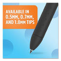 Paper Mate InkJoy Gel Pen, Retractable, Fine 0.5 mm, Blue Ink, Blue Barrel, Dozen (1951722)