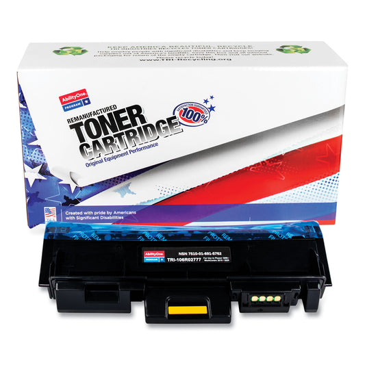 AbilityOne 7510016915762 Remanufactured 106R02777 High-Yield Toner, 3,000 Page-Yield, Black