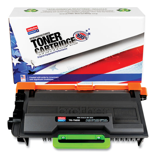 AbilityOne 7510016912970 Remanufactured TN850 High-Yield Toner, 8,000 Page-Yield, Black