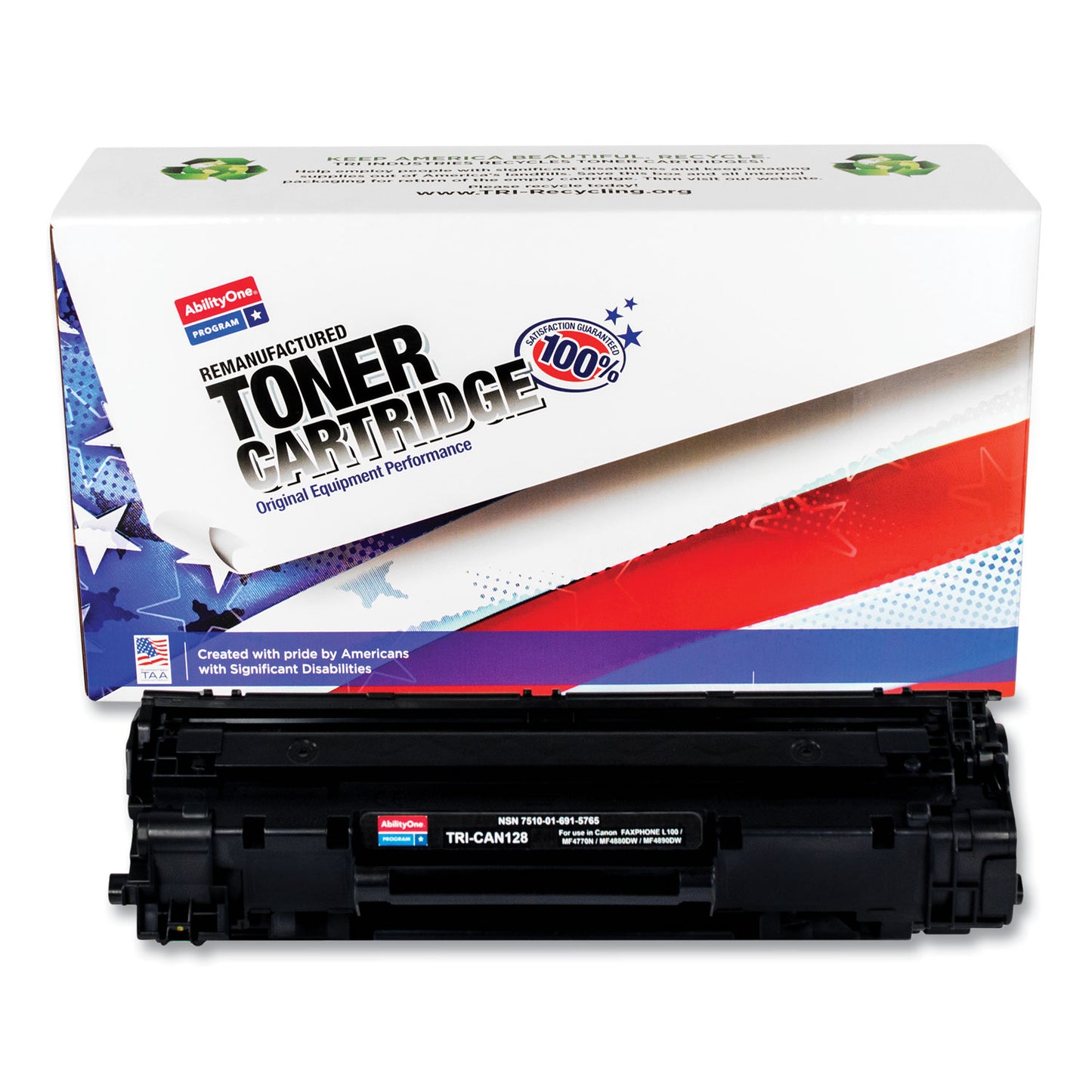 AbilityOne 7510016915765 Remanufactured 3500B001AA Toner, 2,100 Page-Yield, Black