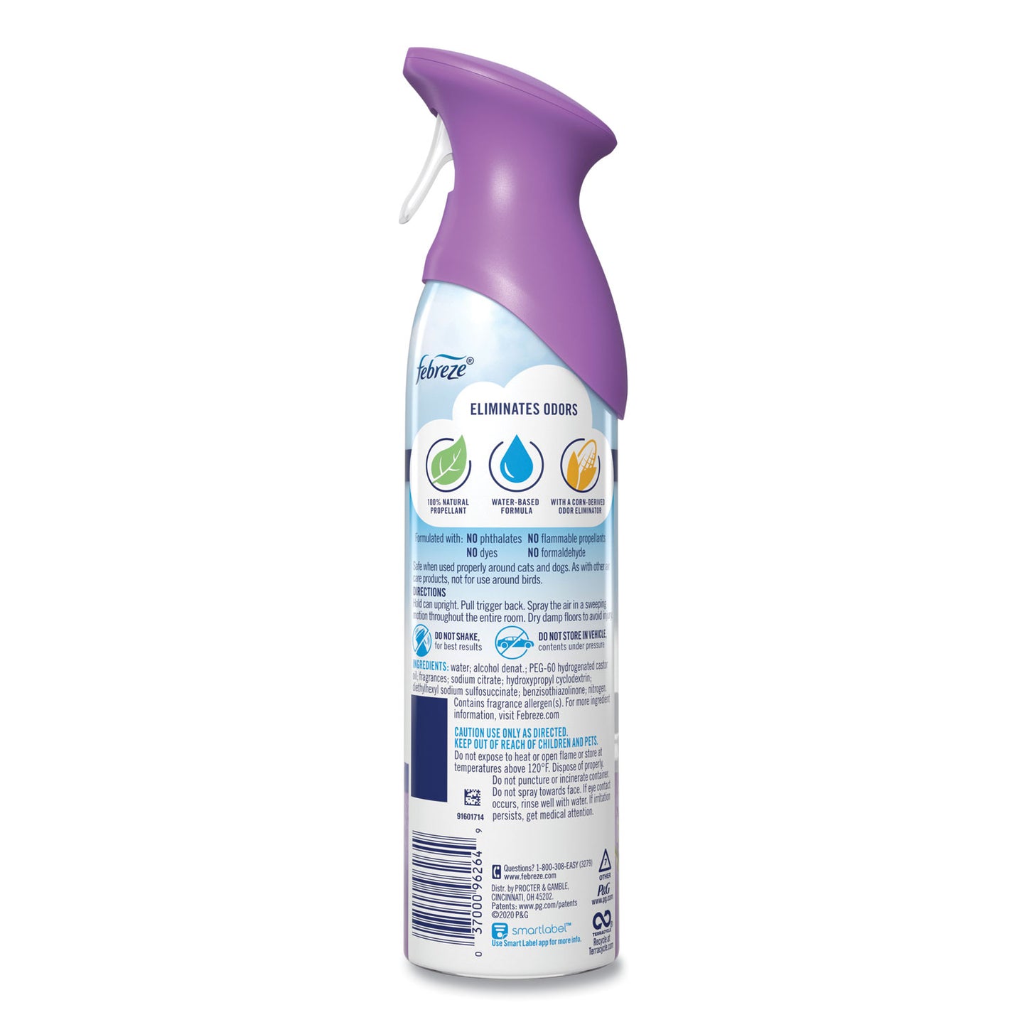 Febreze AIR, Mediterranean Lavender, 8.8 oz Aerosol Spray, 6/Carton (96264)