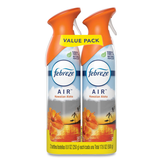 Febreze AIR, Hawaiian Aloha, 8.8 oz Aerosol Spray, 2/Pack (97794PK)