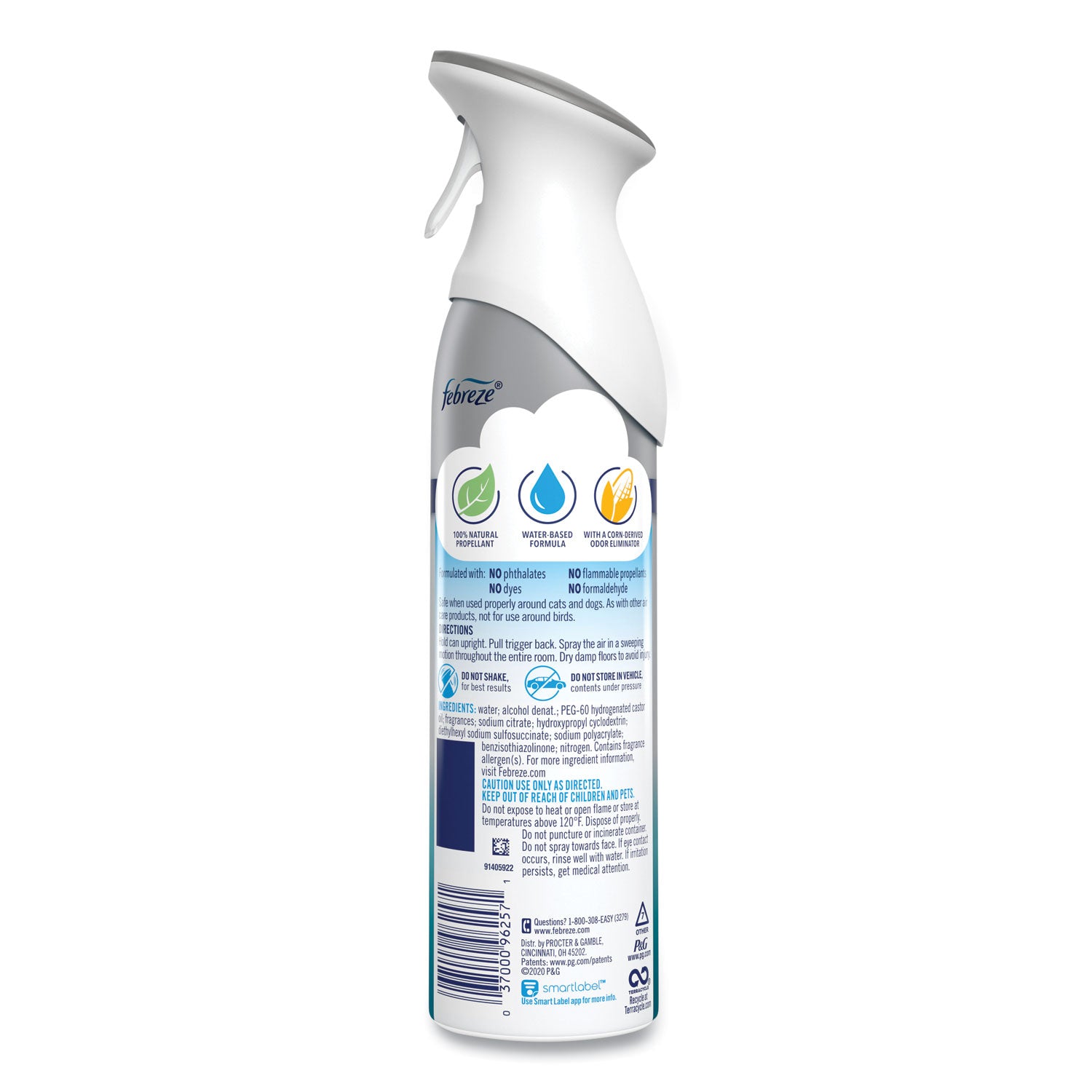 Febreze AIR, Heavy Duty Crisp Clean, 8.8 oz Aerosol Spray (96257EA)