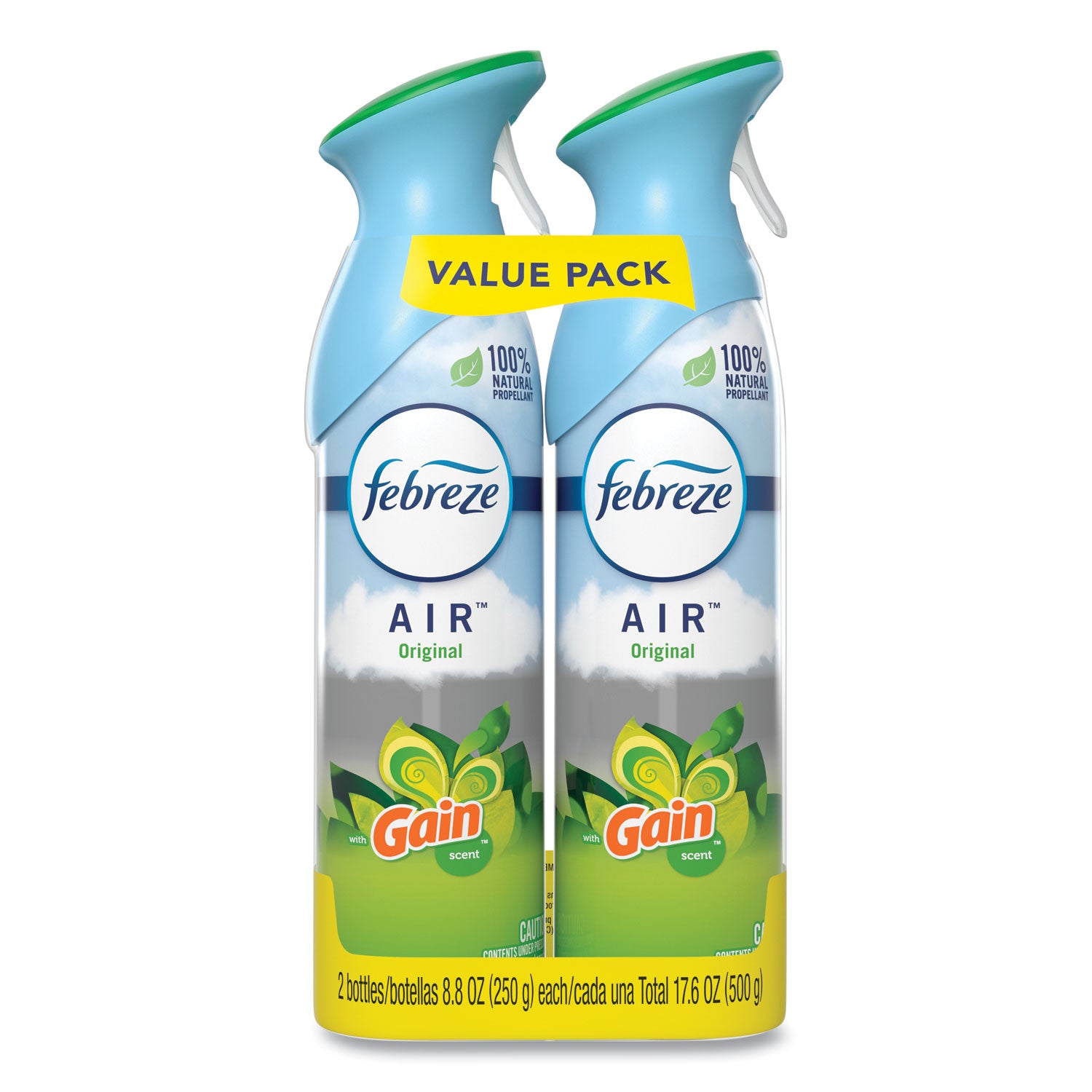 Febreze AIR, Gain Original, 8.8 oz Aerosol Spray, 2/Pack, 6 Pack/Carton (97810)