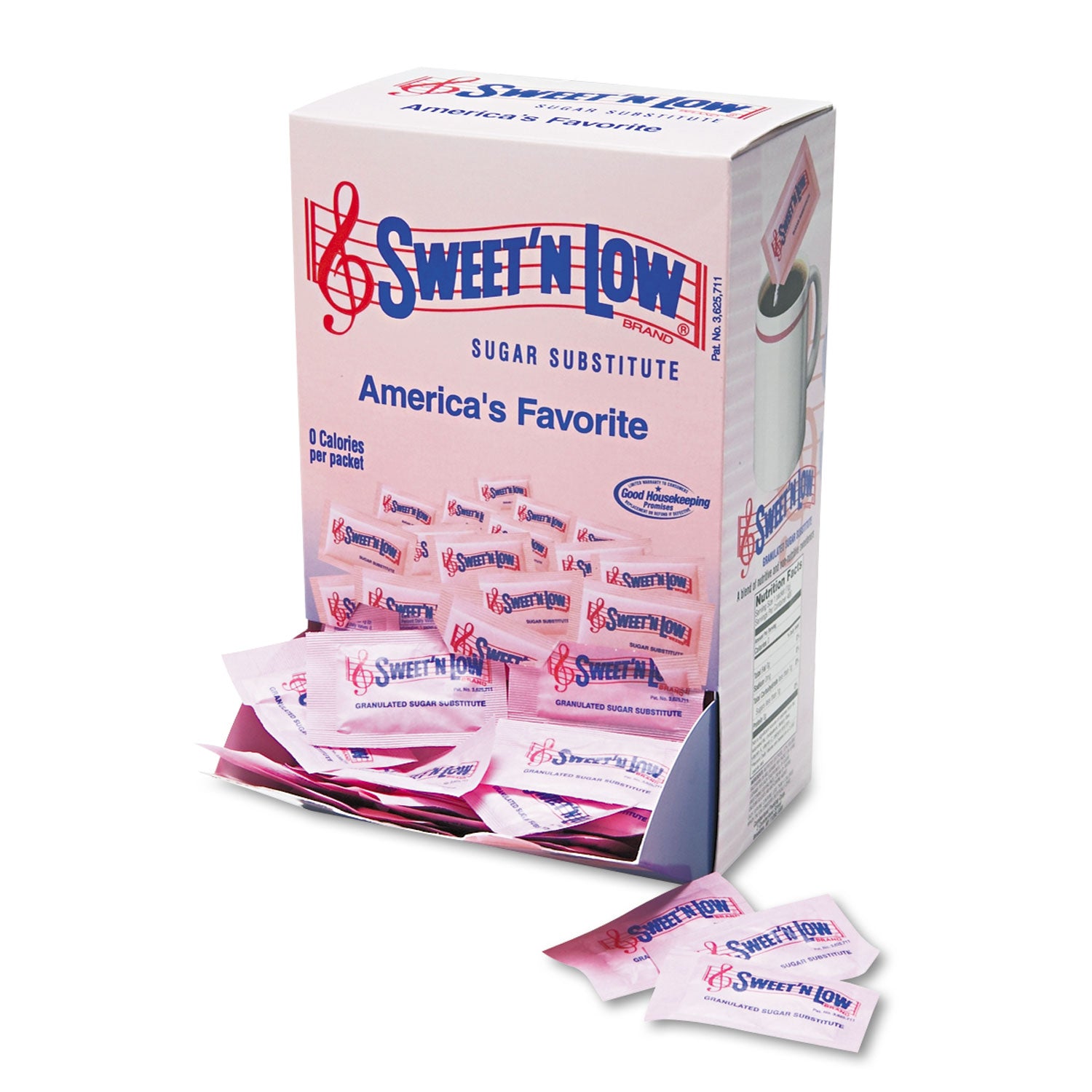 N Low Sugar Substitute, 400 Packets/Box (50150)