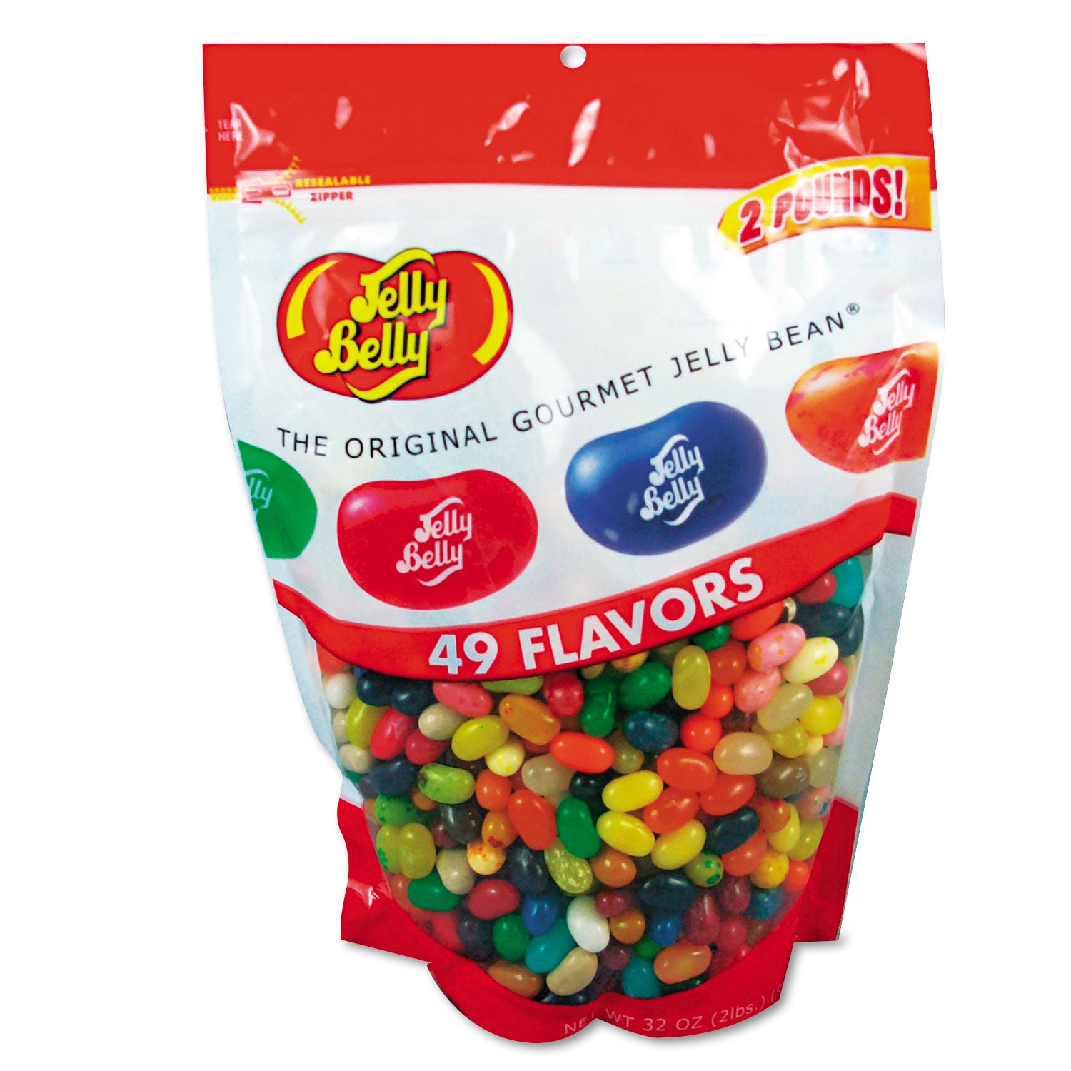 Jelly Belly Candy, 49 Assorted Flavors, 2 lb Bag (98475)