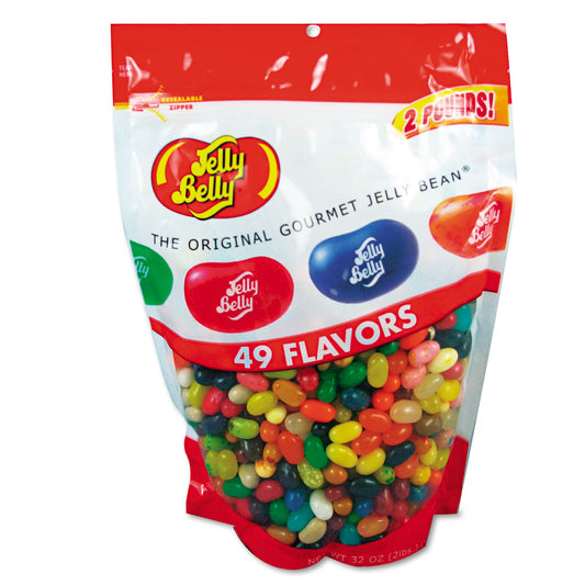 Jelly Belly Candy, 49 Assorted Flavors, 2 lb Bag (98475)