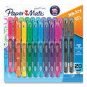 Paper Mate InkJoy Gel Pen, Stick, Medium 0.7 mm, Assorted Ink and Barrel Colors, 20/Pack (2023018)