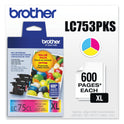 Brother LC753PKS Innobella High-Yield Ink, 600 Page-Yield, Cyan/Magenta/Yellow